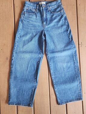 Madewell The Curvy Perfect Vintage Wide-Leg Crop Jean 26